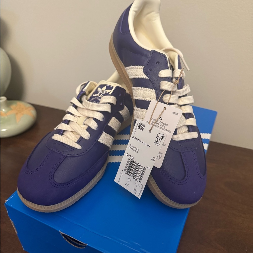 Adidas Samba OG W Collegiate Purple Cream White Gum JI2736 Size 9